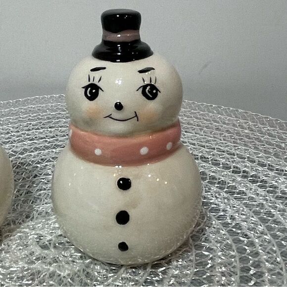 Johanna Parker Snowman Salt & Pepper Shakers NWT - Picture 4 of 9